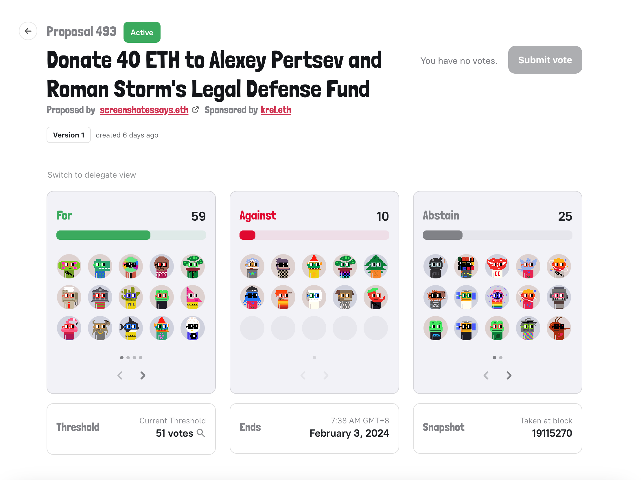 The Nouns proposal to support Free Alexey &amp; Roman