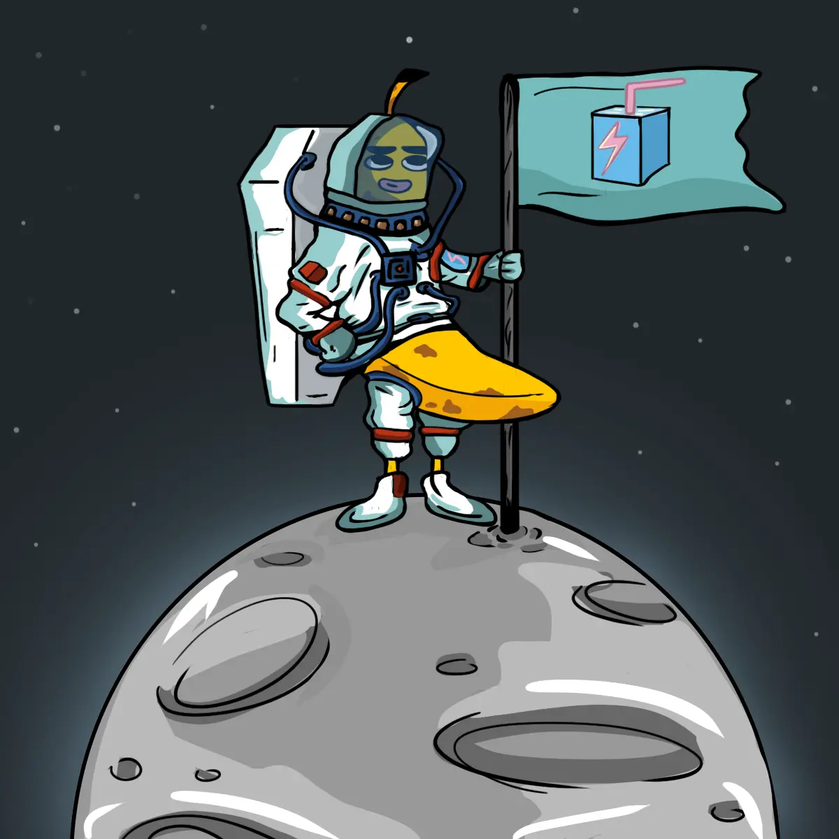 Banny on the Moon by Burtula from WAGMI Studios