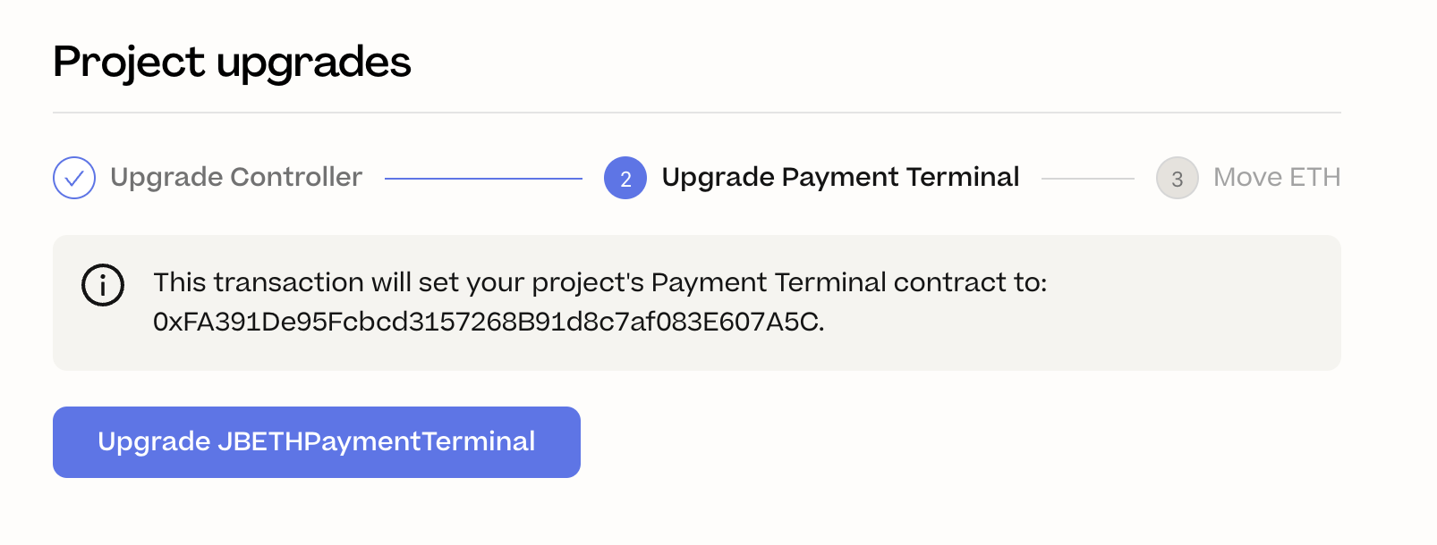 JBETHPaymentTerminal upgrade