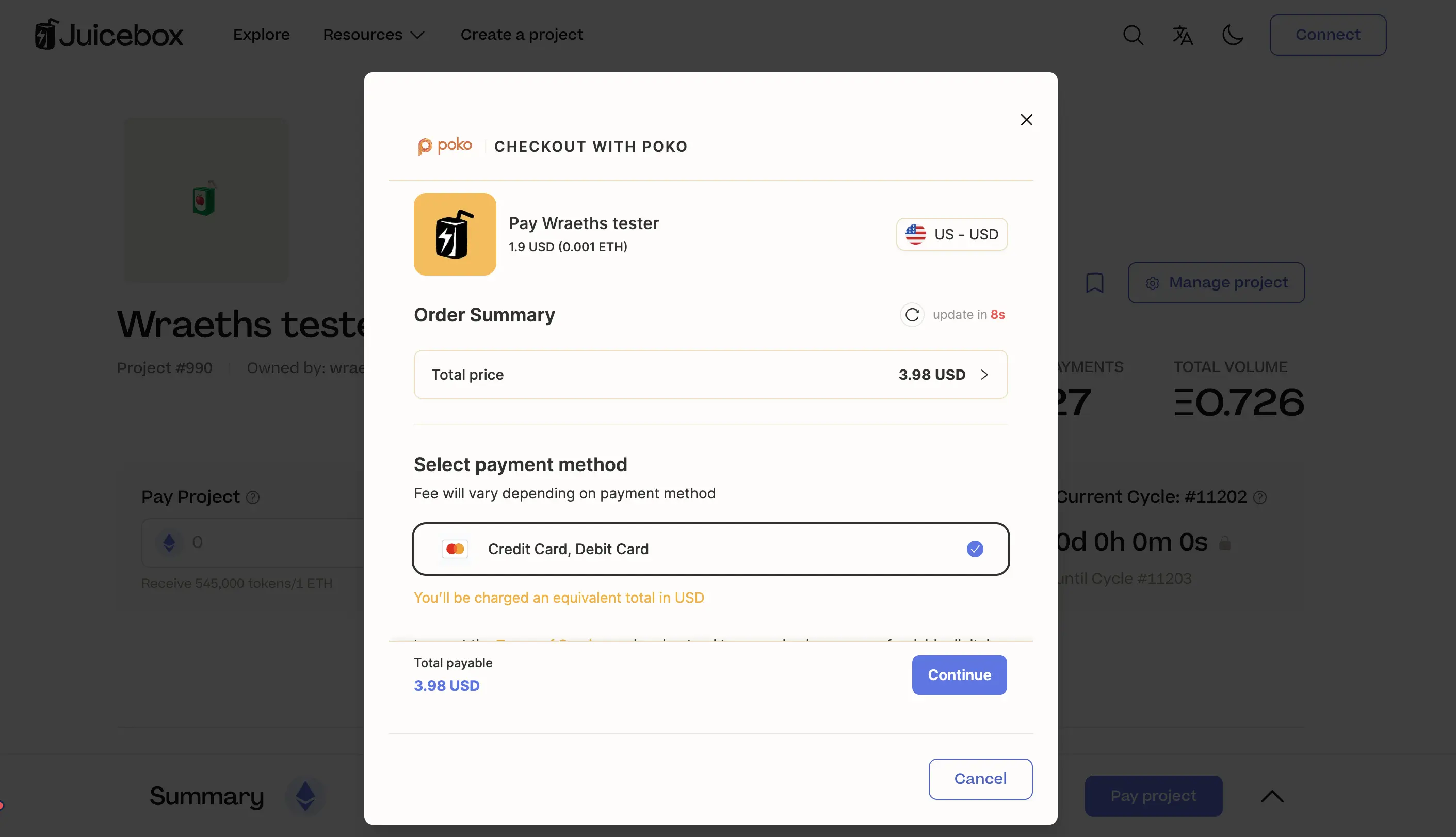 Fiat checkout integration