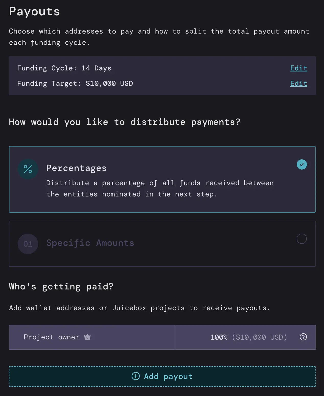 Payouts